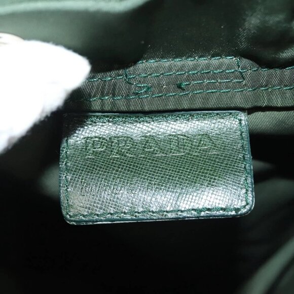 PRADA Backpack Nylon Khaki Silver Auth - Picture 14 of 16
